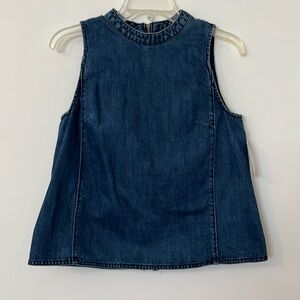 Anthropologie denim sleeveless top